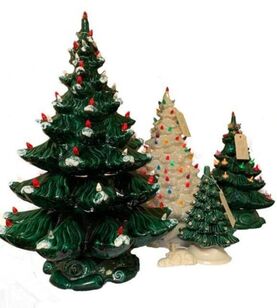 Handmade Christmas Tree Dishes from Vintage Mold